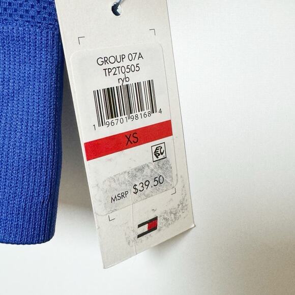 Tommy Hilfiger Sport Womens Blue Fitness Sports Bra XS - Picture 4 of 7